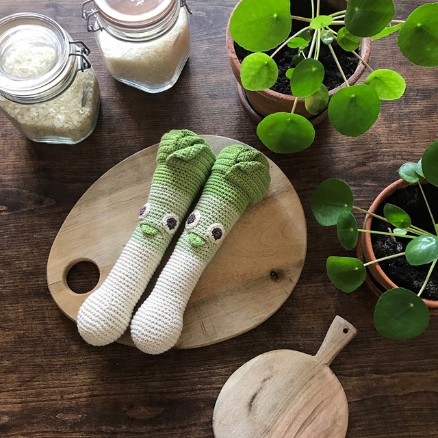 ORSO LE POIREAU - HOCHET POUR BÉBÉ EN COTON BIO 5