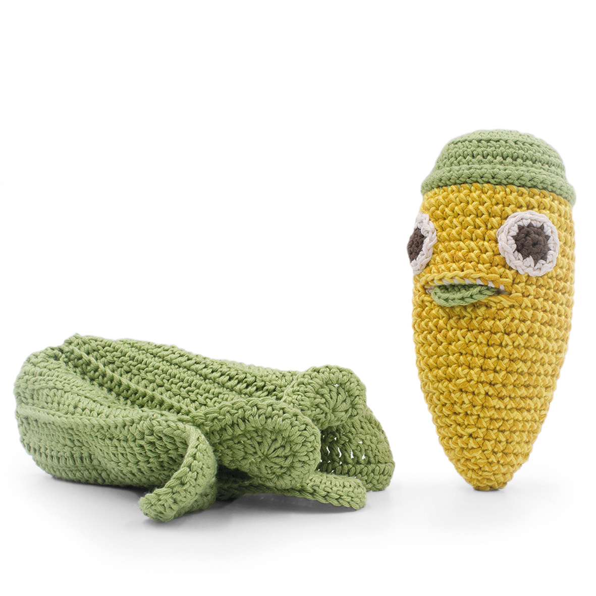 CORNELIUS LE MAÏS - HOCHET POUR BÉBÉ EN COTON BIO 5