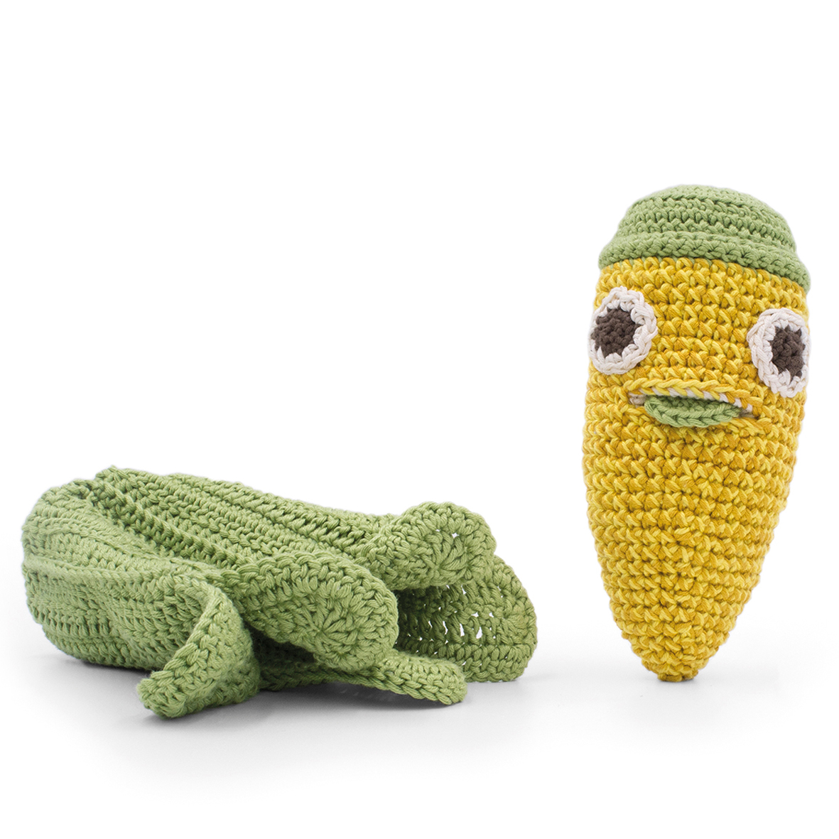 CORNELIUS LE MAÏS - HOCHET POUR BÉBÉ EN COTON BIO 4