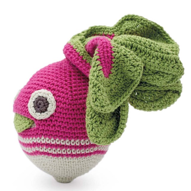 HENRY LE GROS RADIS RAYÉ - HOCHET POUR BÉBÉ EN COTON BIO 4