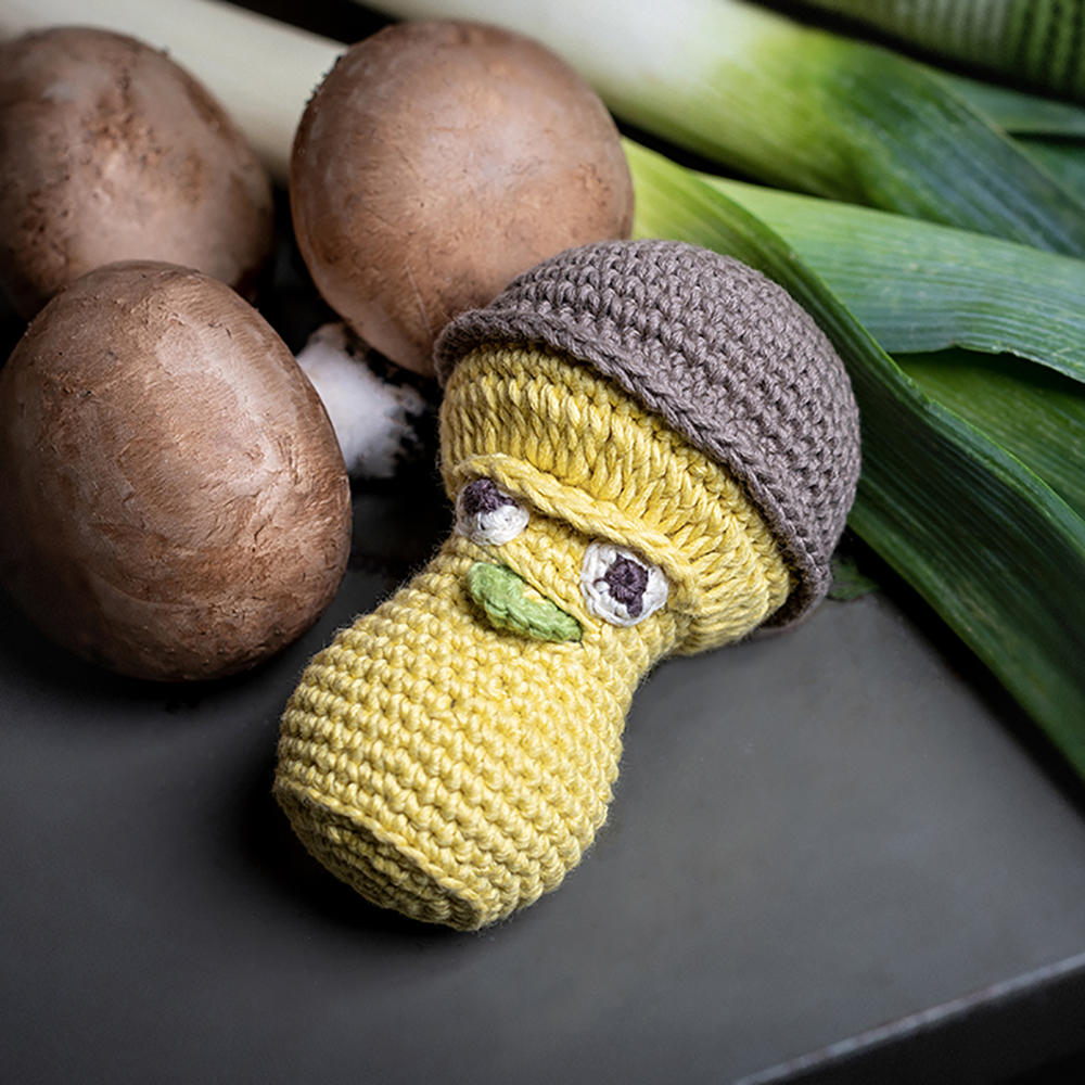 PERCY LE CÈPE - HOCHET POUR BÉBÉ EN COTON BIO 5