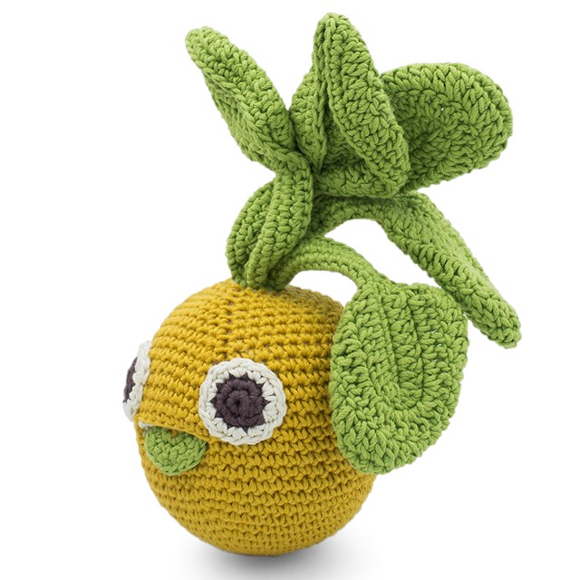 ALAIN LE NAVET BOULE D'OR - HOCHET POUR BÉBÉ EN COTON BIO 3