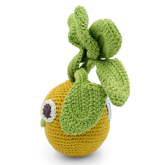 ALAIN LE NAVET BOULE D'OR - HOCHET POUR BÉBÉ EN COTON BIO 4