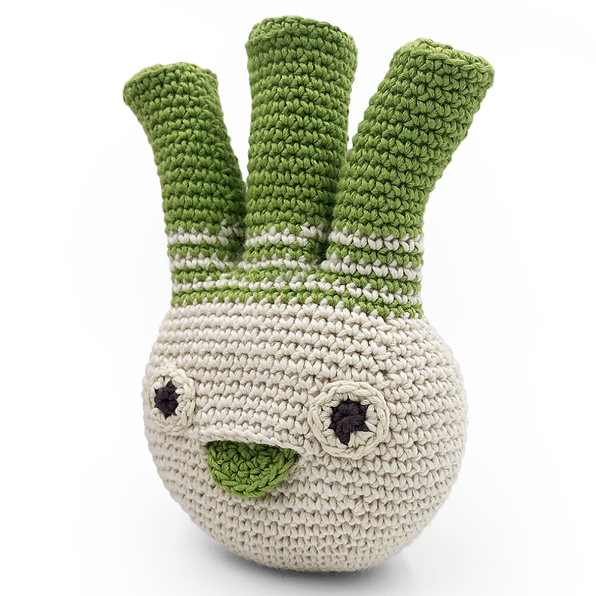 LUCAS LE FENOUIL - HOCHET POUR BÉBÉ EN COTON BIO 2