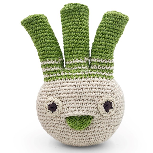 LUCAS LE FENOUIL - HOCHET POUR BÉBÉ EN COTON BIO 3