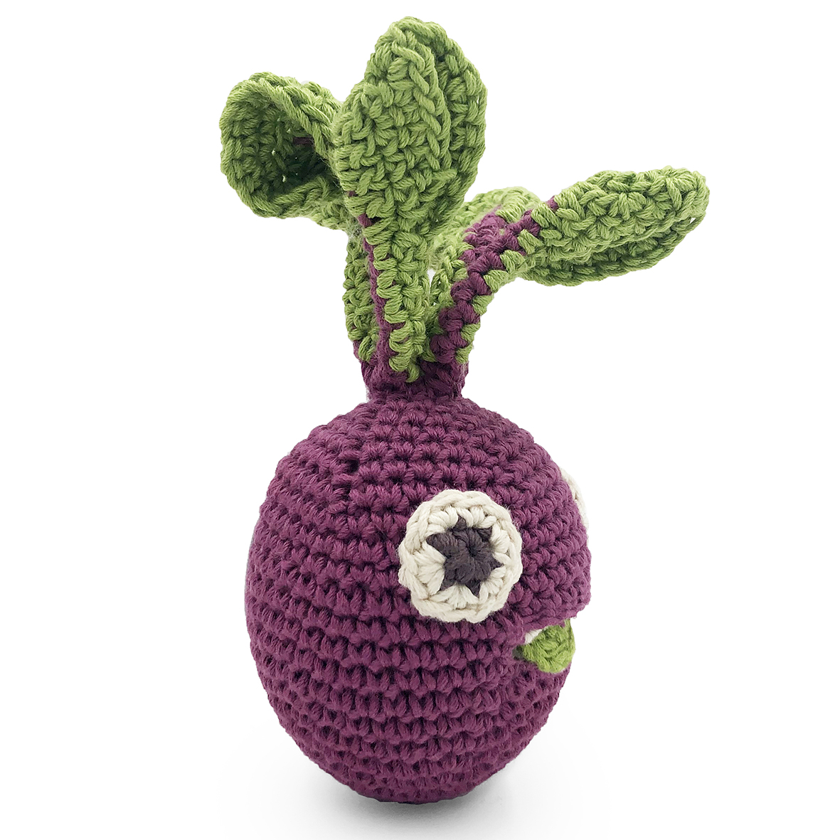 BETTY LA MINI BETTERAVE - HOCHET POUR BÉBÉ EN COTON BIO 4