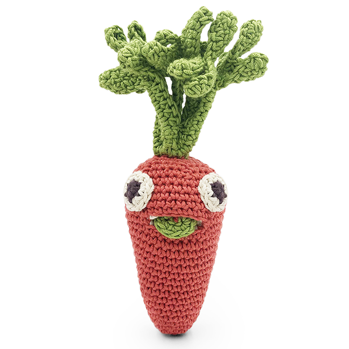 CHARLOTTE LA MINI CAROTTE - HOCHET POUR BÉBÉ EN COTON BIO 2