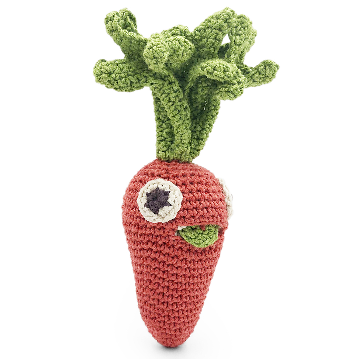 CHARLOTTE LA MINI CAROTTE - HOCHET POUR BÉBÉ EN COTON BIO 3