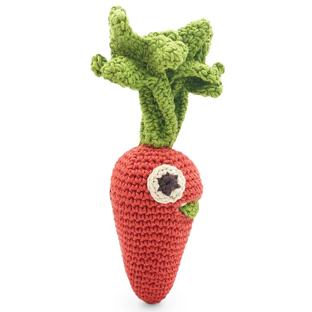 CHARLOTTE LA MINI CAROTTE - HOCHET POUR BÉBÉ EN COTON BIO 4