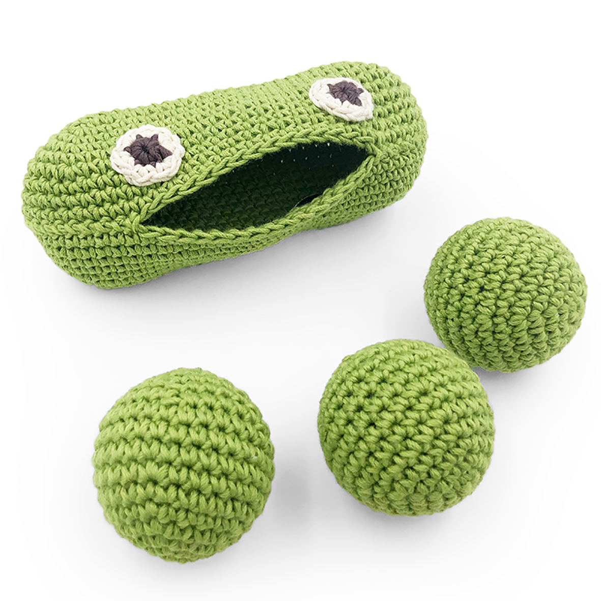 PIA MINI PETITS-POIS - HOCHET POUR BÉBÉ EN COTON BIO 2
