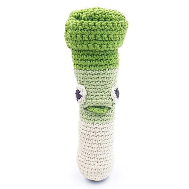 ORSO LE MINI POIREAU - HOCHET POUR BÉBÉ EN COTON BIO 3