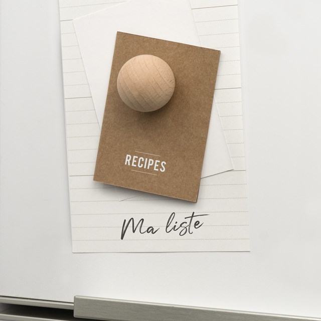 Boîte de 6 boules magnétiques en bois : naturelles 4