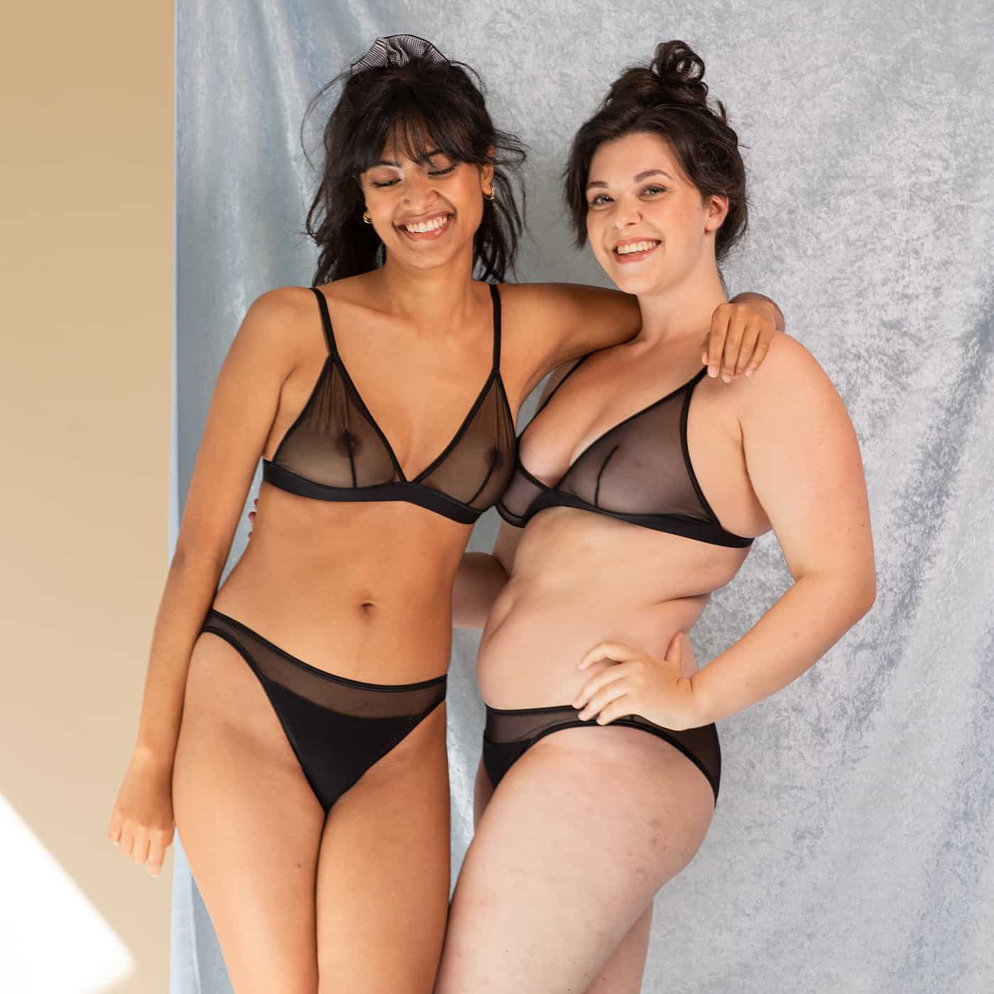 Culotte Sélune noire en coton biologique et tulle recyclé 7