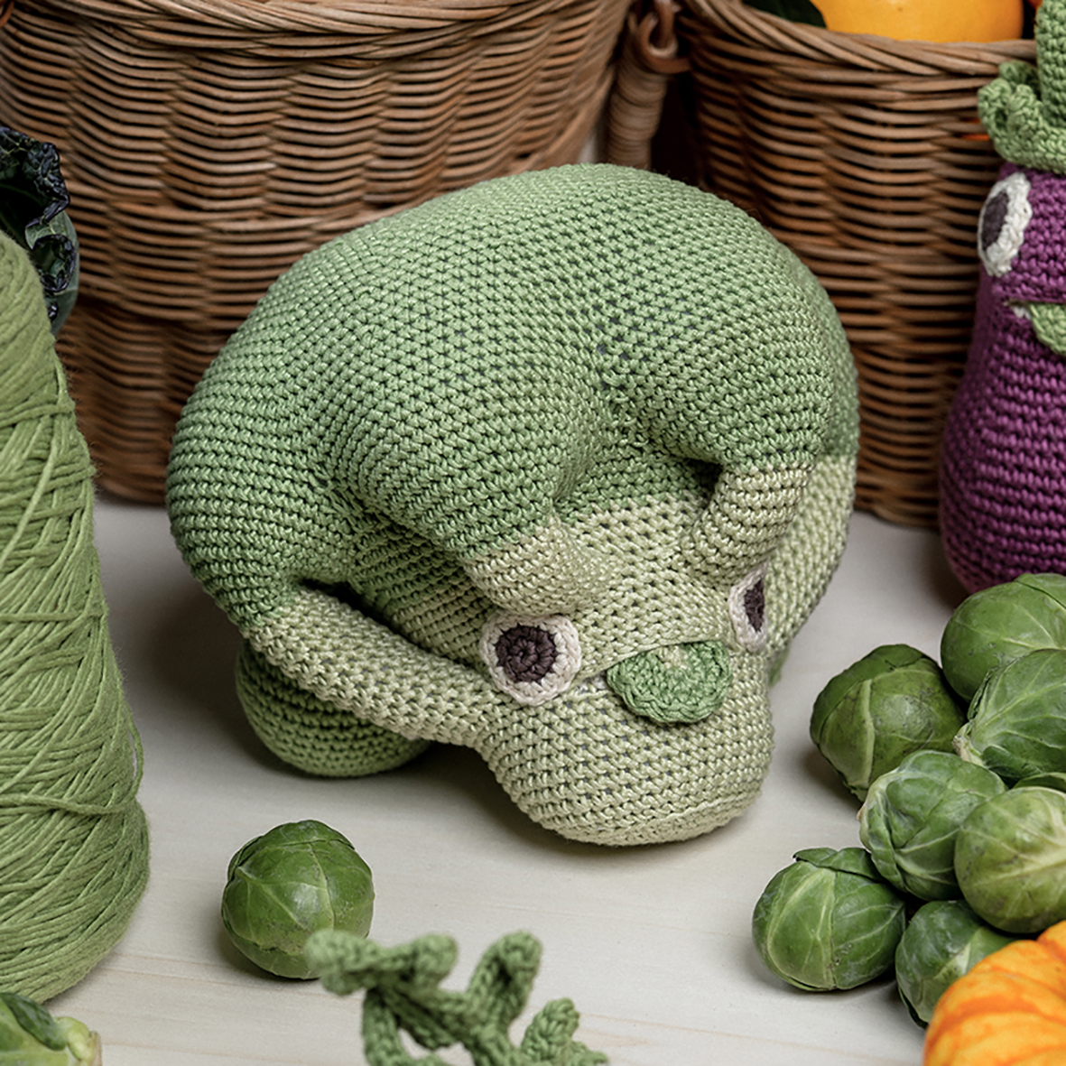 PIERROT LE BROCOLI - BOITE À MUSIQUE EN COTON BIO 7