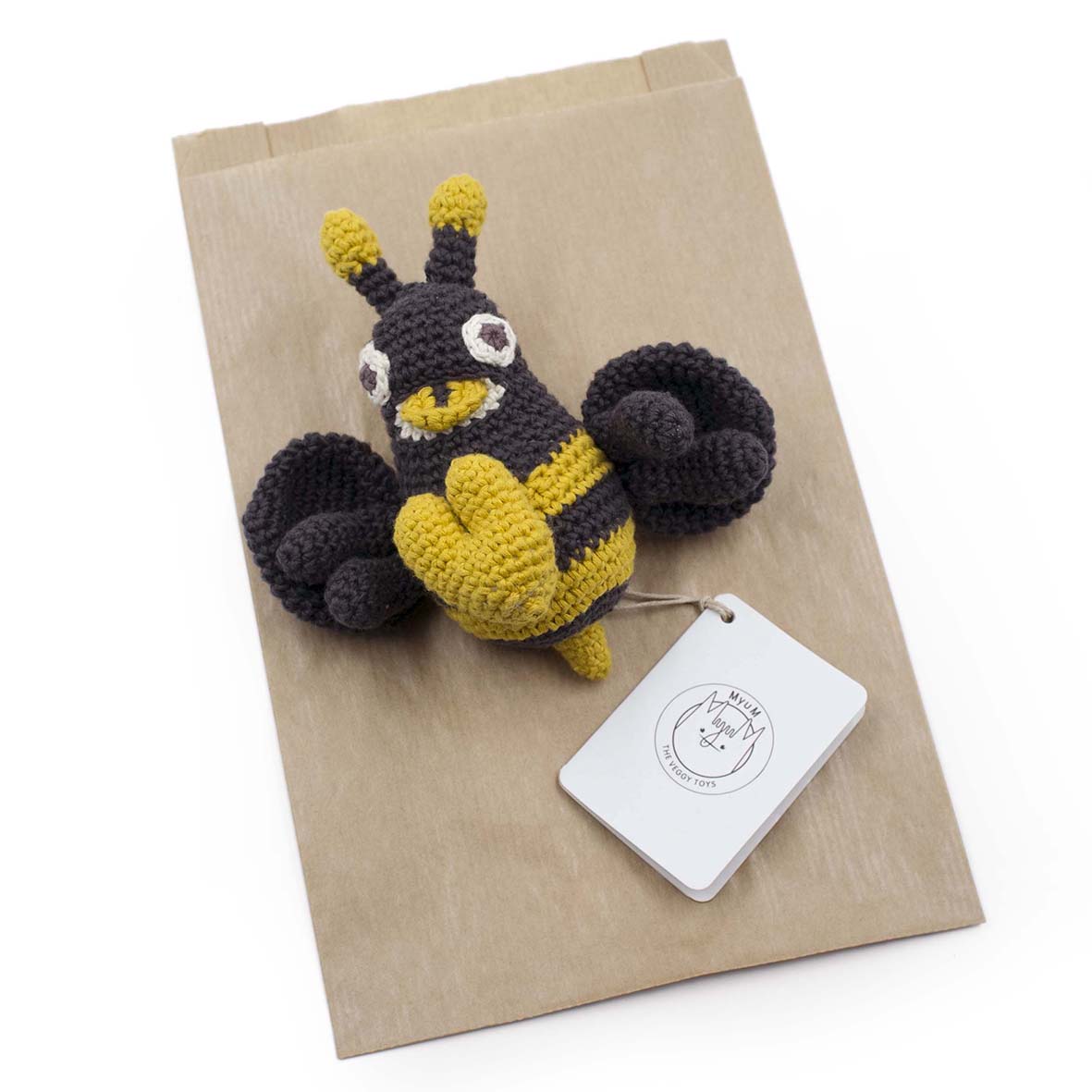 ALBY L'ABEILLE - JOUET VIBRANT EN COTON BIO 6