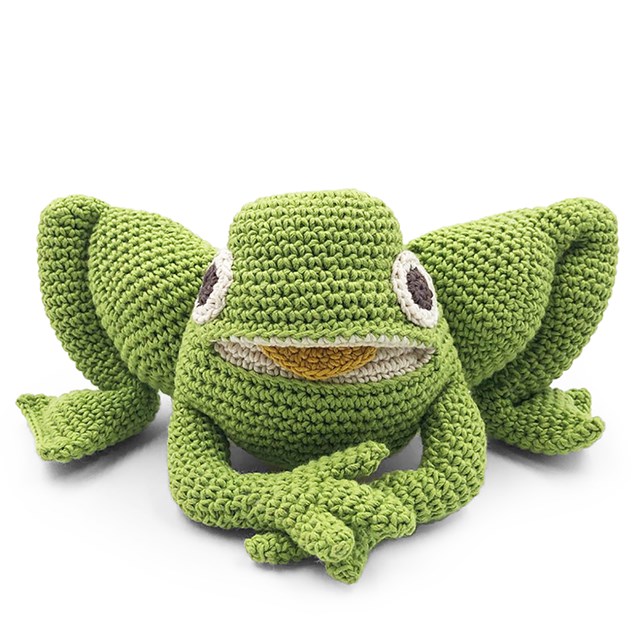 FRIPOUILLE LA GRENOUILLE - JOUET EN COTON BIO 2