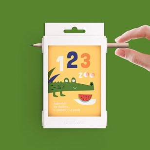 Livre objet à dérouler 100% compostable - Scrollino 123 ZOO