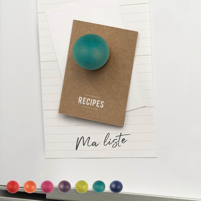 Boule magnétique en bois : couleurs 7