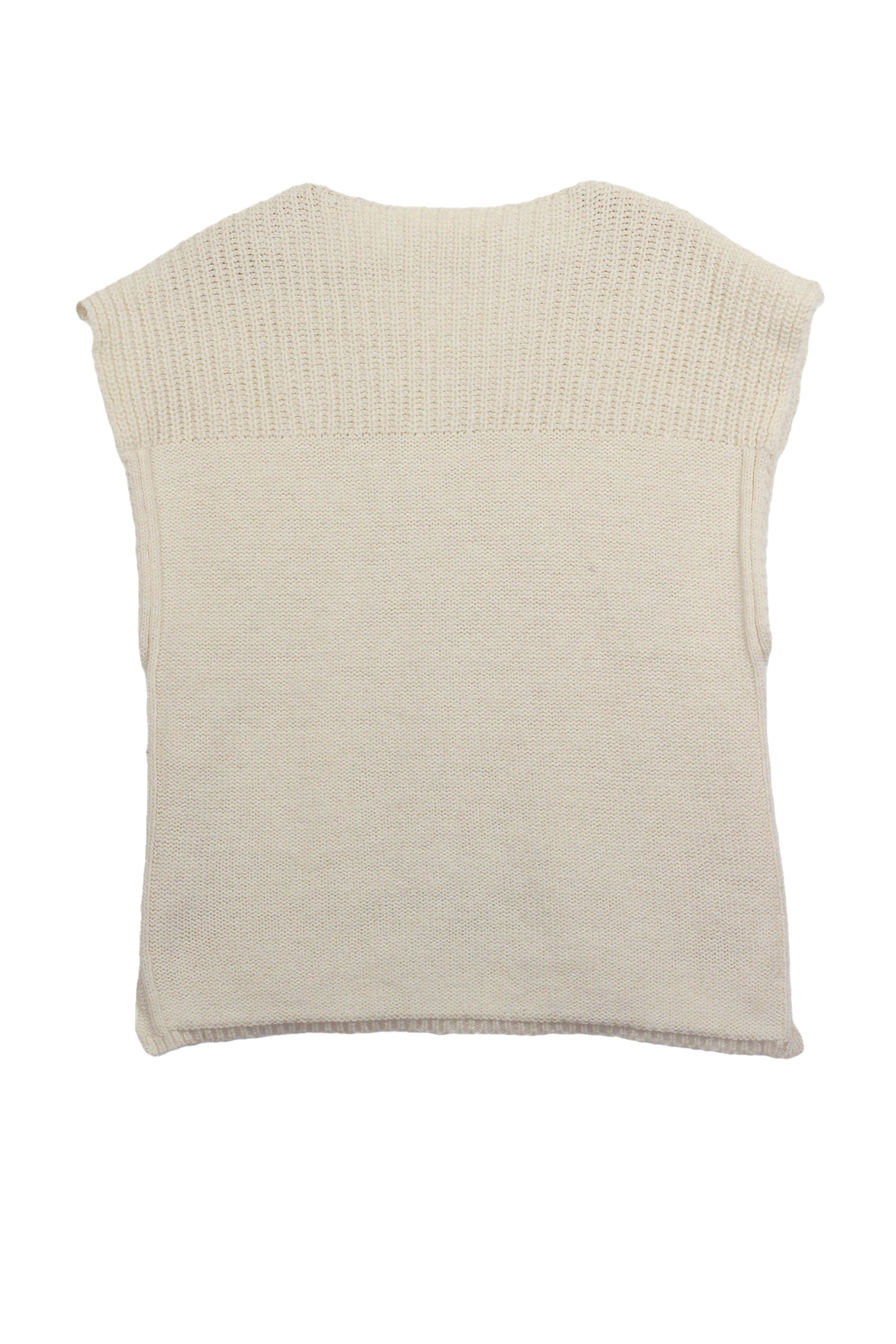 Pull sans manche Lotus vert sapin 13