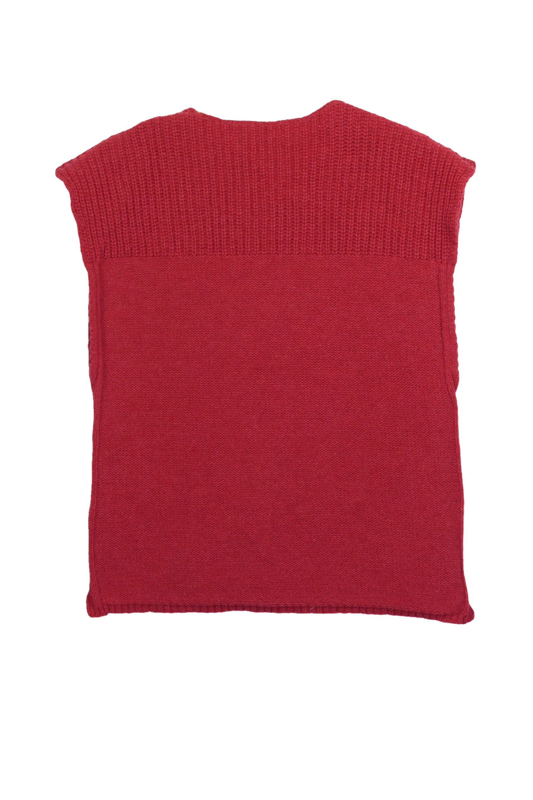 Pull sans manche Lotus vert sapin 11