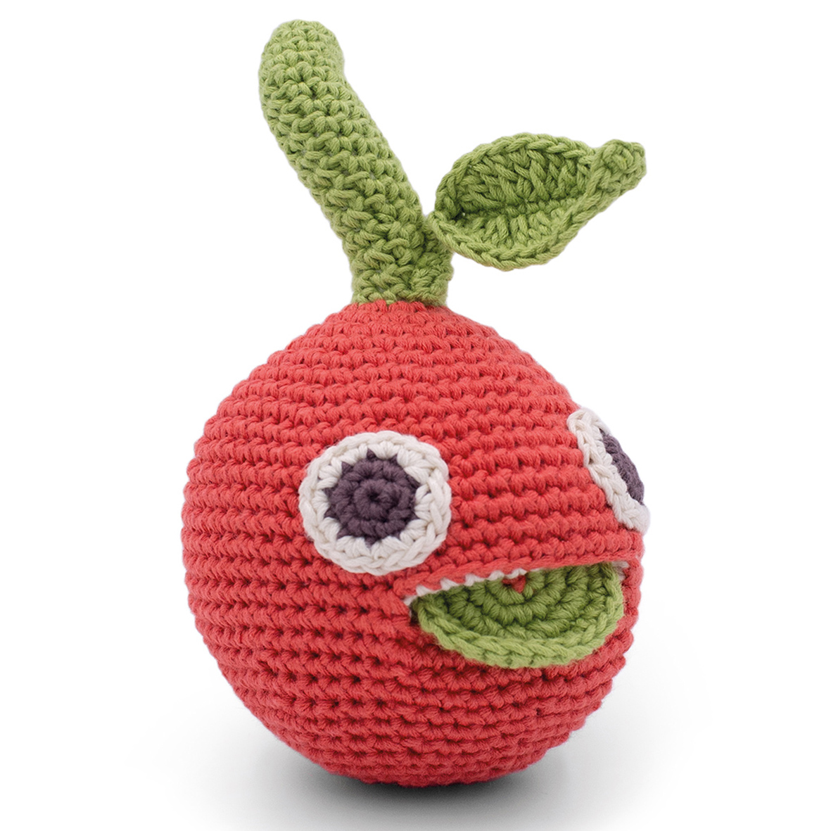 FAUSTINE LA CLÉMENTINE - HOCHET POUR BÉBÉ EN COTON BIO 2