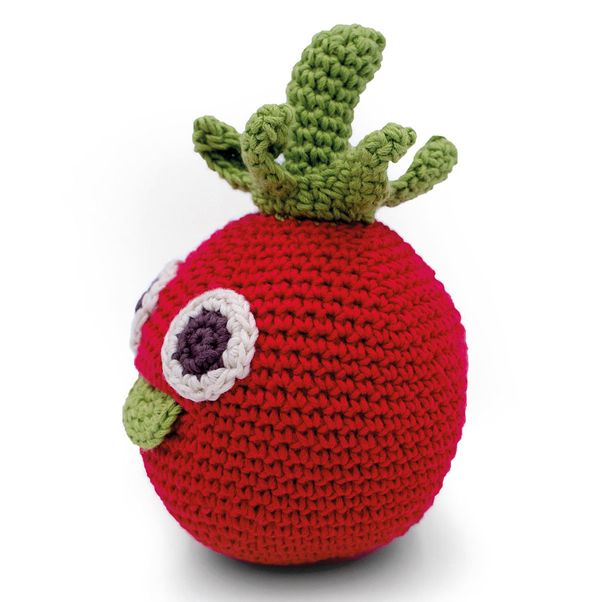 THOMAS LA TOMATE - HOCHET POUR BÉBÉ EN COTON BIO 4