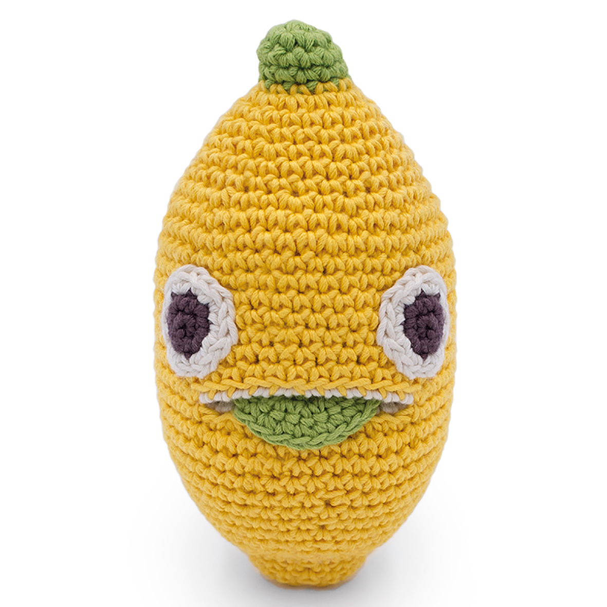 LÉON LE CITRON - HOCHET POUR BÉBÉ EN COTON BIO 3