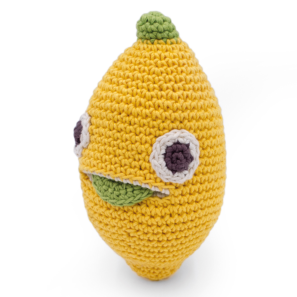 LÉON LE CITRON - HOCHET POUR BÉBÉ EN COTON BIO 2