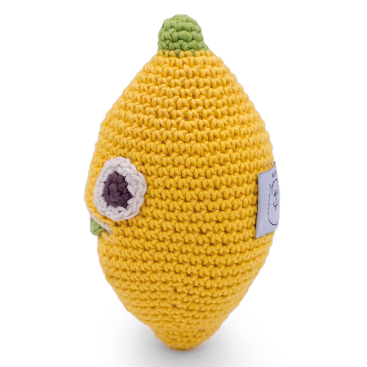 LÉON LE CITRON - HOCHET POUR BÉBÉ EN COTON BIO 4