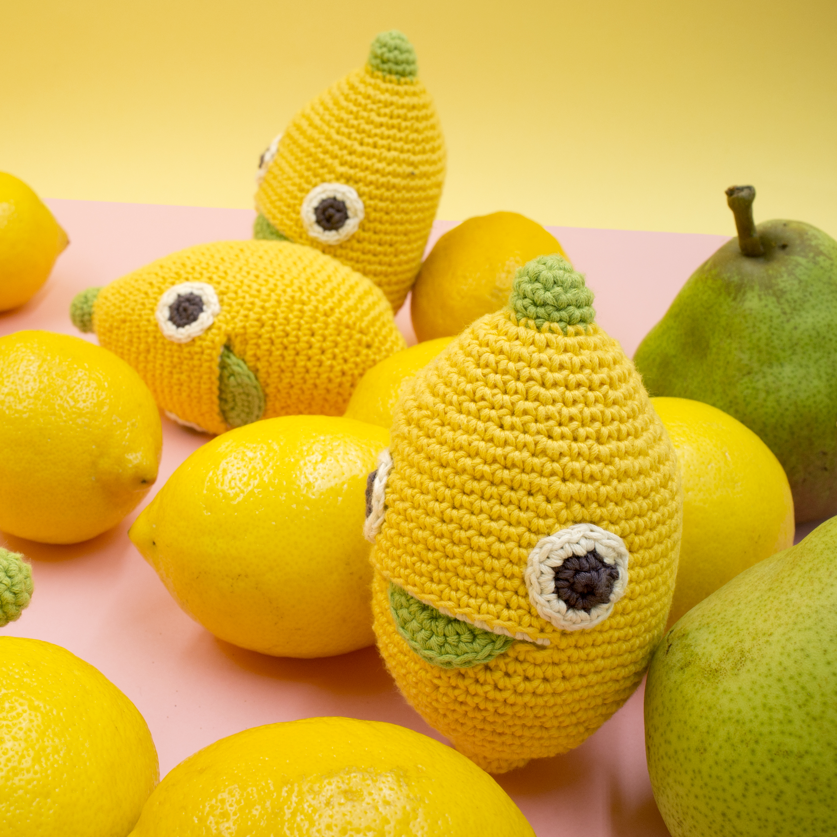 LÉON LE CITRON - HOCHET POUR BÉBÉ EN COTON BIO 7