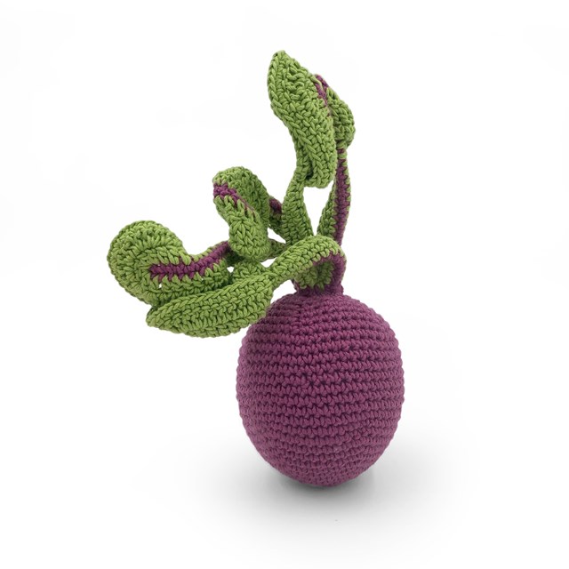 LA BETTERAVE - HOCHET POUR BÉBÉ EN COTON BIO 2