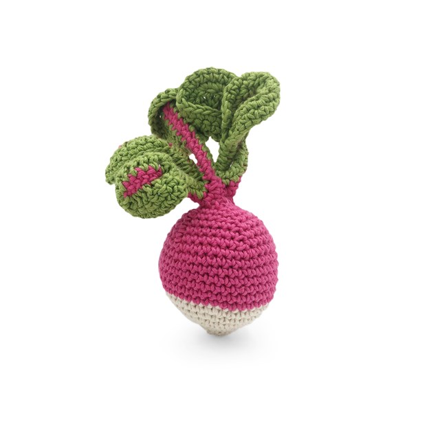 LE RADIS - HOCHET POUR BÉBÉ EN COTON BIO 2