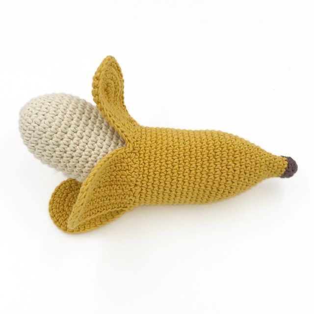 LA BANANE - HOCHET POUR BÉBÉ EN COTON BIO 3