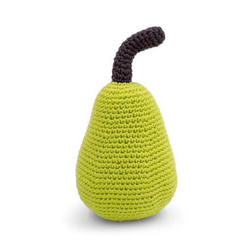 LA POIRE - HOCHET POUR BÉBÉ EN COTON BIO