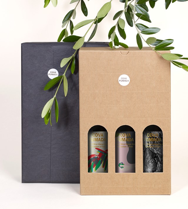 Coffret 3 bouteilles Huiles d'olive extra vierge  Cova Fumada - 2021 - 3X500ml 2