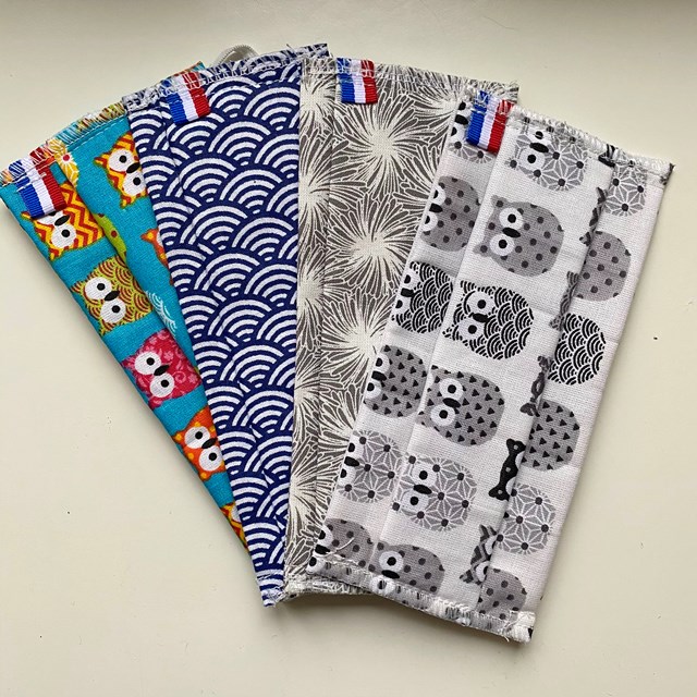 Lot de 8 masques enfant - Attestation cat. 2 DGA // 20 lavages  2