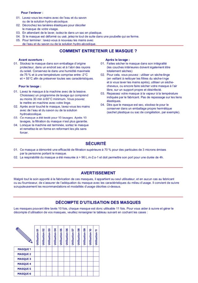 Lot de 8 masques enfant - Attestation cat. 2 DGA // 20 lavages  5