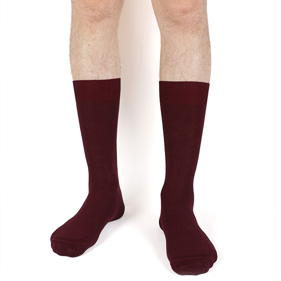 Chaussettes nid d'abeille pour hommes