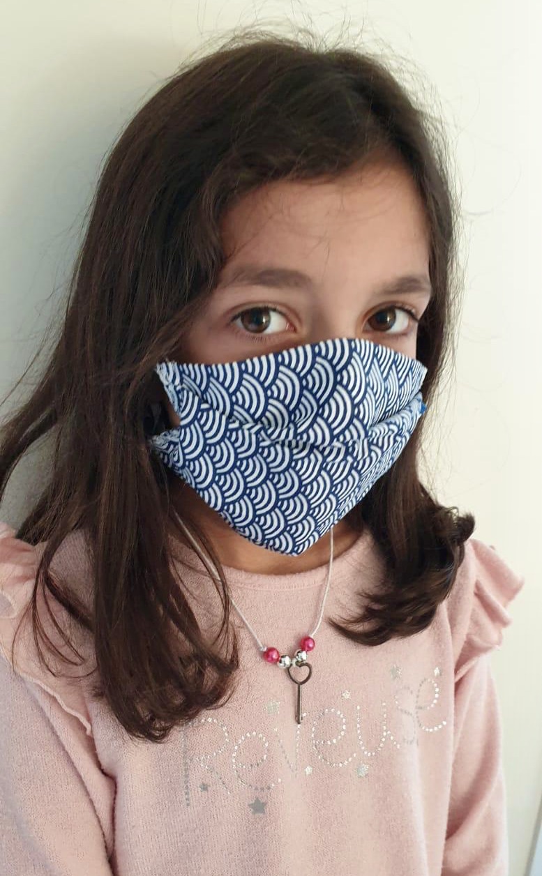 Lot de 4 masques enfant, 100% coton fabrication française- Attestés cat.2 DGA // 20 lavages  7