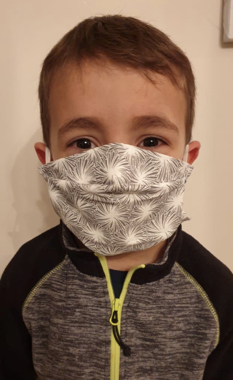 Lot de 4 masques enfant, 100% coton fabrication française- Attestés cat.2 DGA // 20 lavages  6