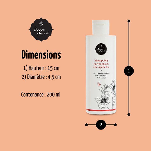 Shampoing harmonisant à la Nigelle bio - 200ml 3