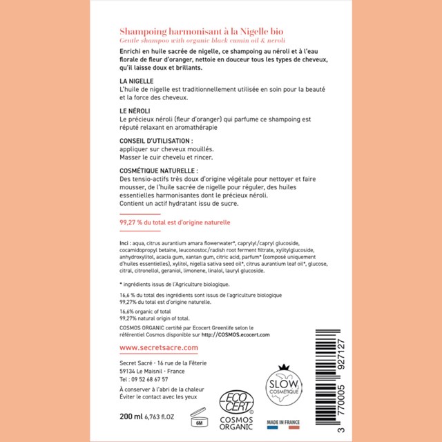 Shampoing harmonisant à la Nigelle bio - 200ml 4