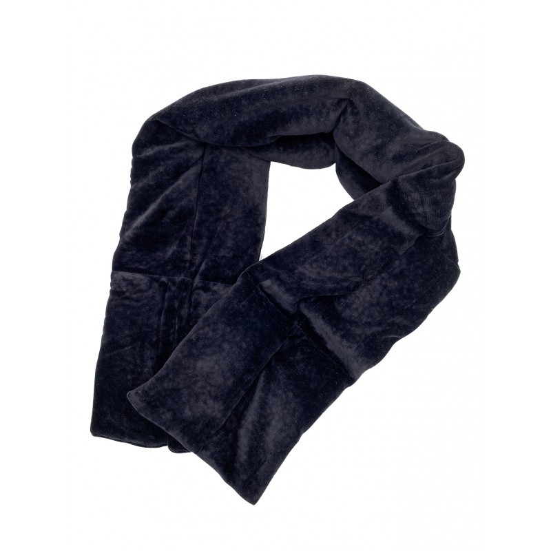bouillote écharpe noire en coton bio