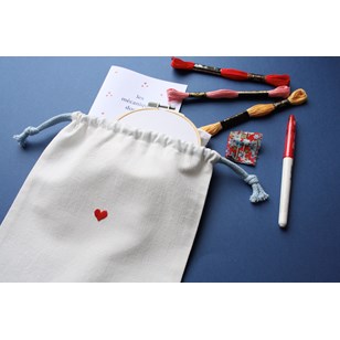 Kit de broderie - Des petits coeurs