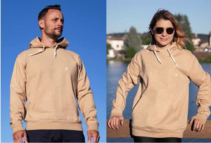 Hoodie "Alpamayo" unisexe en coton bio non teint 9