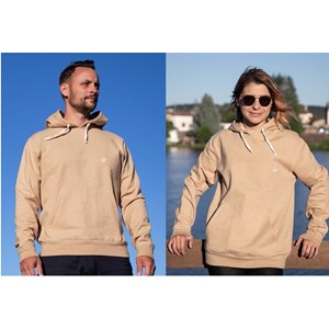 Hoodie "Alpamayo" unisexe en coton bio non teint