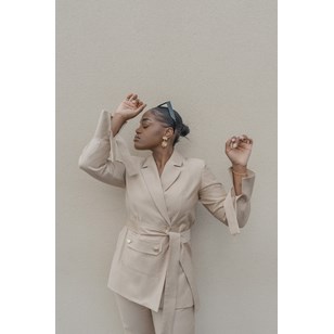 Veste beige en coton & soie - MP