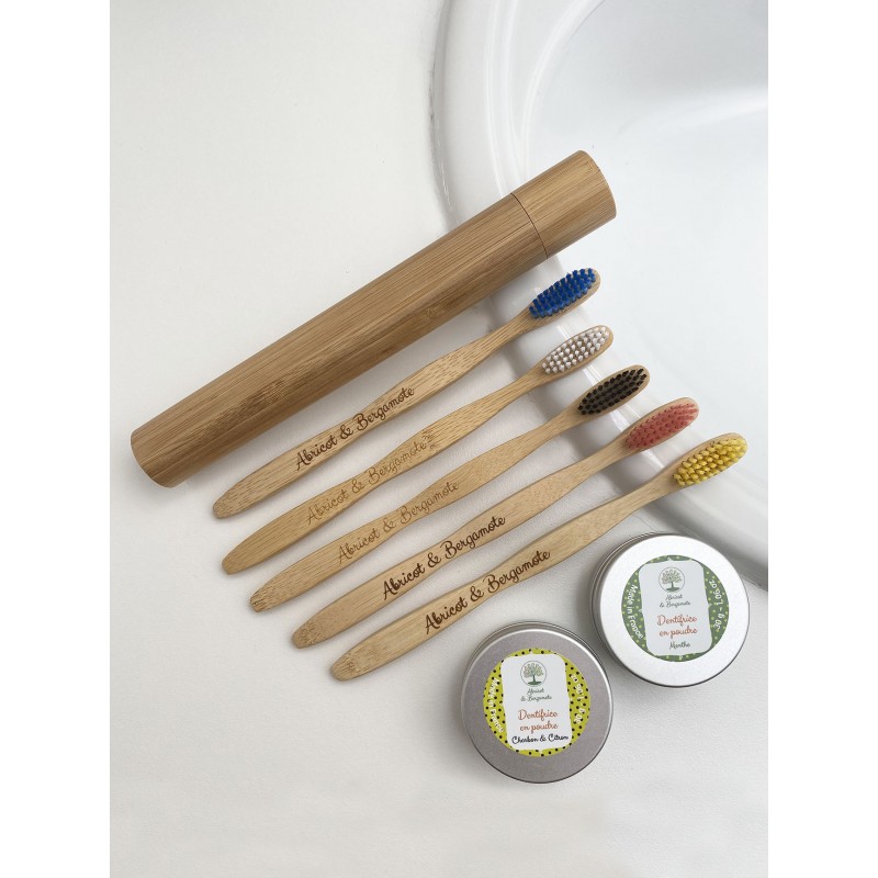 brosse à dent en bambou adulte et enfant