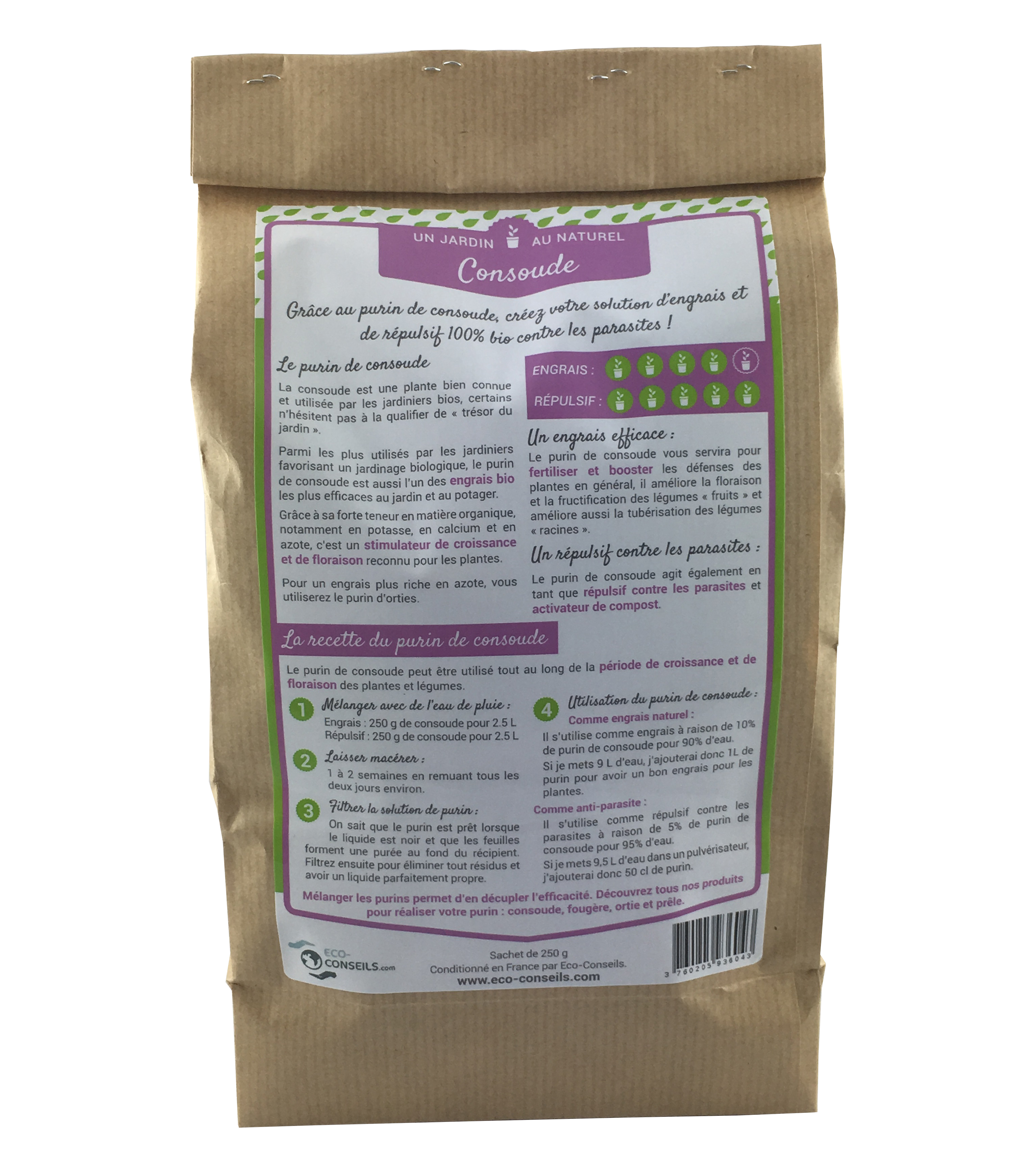 Concentré de Consoude pour purin de Consoude - Sachet de 250g 2