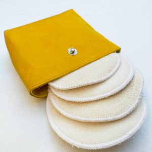 Kit nomade de cotons lavables - Soie Jaune